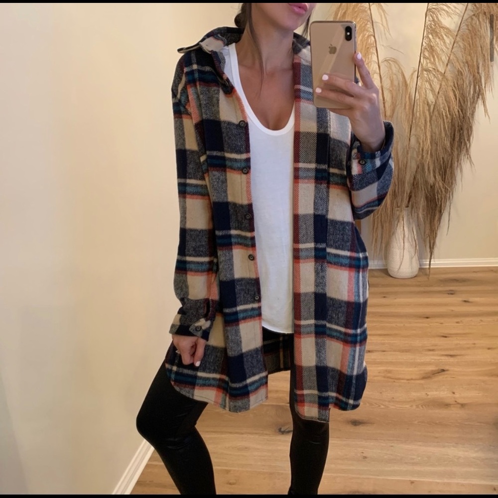 ↩️ reposh - Plaid Fall Flannel Shacket